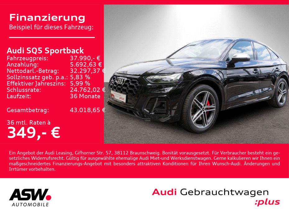 Fahrzeugabbildung Audi SQ5 Sportback 3.0TDI quattro NAVI Matrix Stdhzg