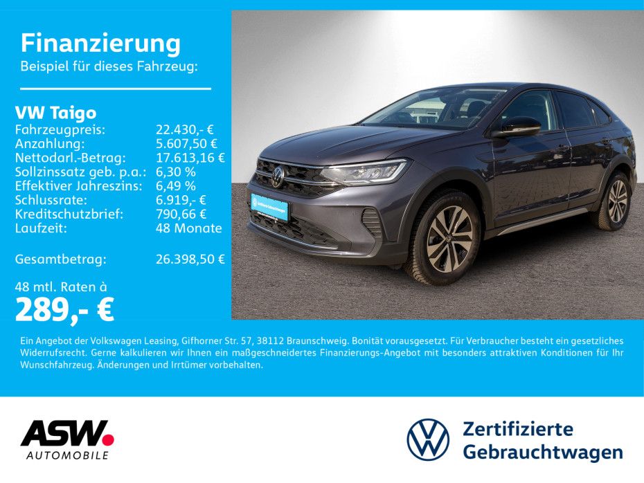 Volkswagen Taigo Energy 1.0 TSI NAVI LED PANO ACC SHZ PDC