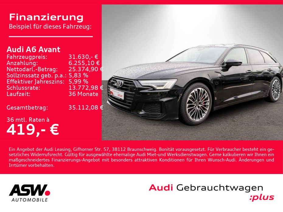 Fahrzeugabbildung Audi A6 Avant S line 55TFSI e quattr NAVI MATRIX 360°