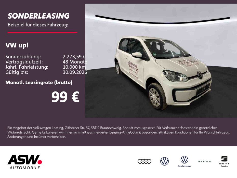 Volkswagen up! move up! 1.0 MPI KLIMA RFK PDC DAB