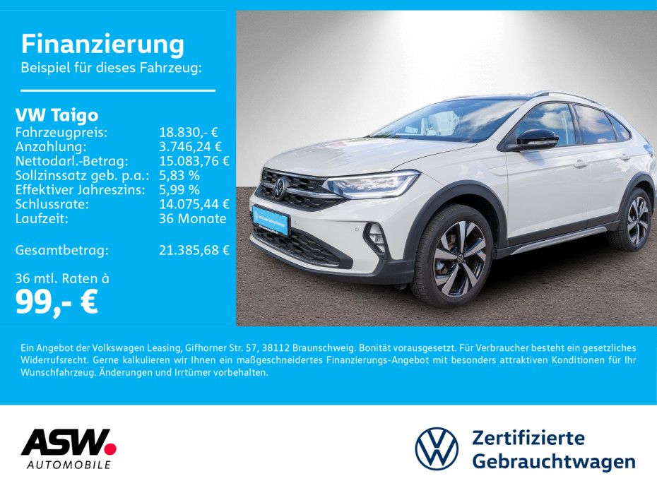 Volkswagen Taigo 1.0 TSI Style NAVI MATRIX KLIMA CARPLAY