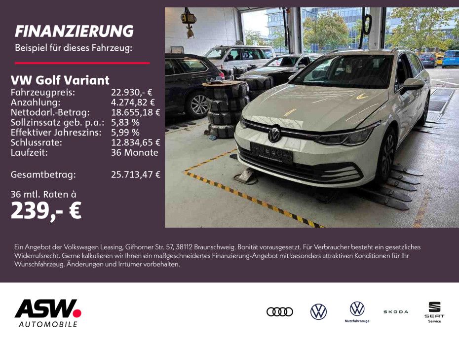 Volkswagen Golf Variant Active 2.0 TDI DSG LED Navi AHK RFK