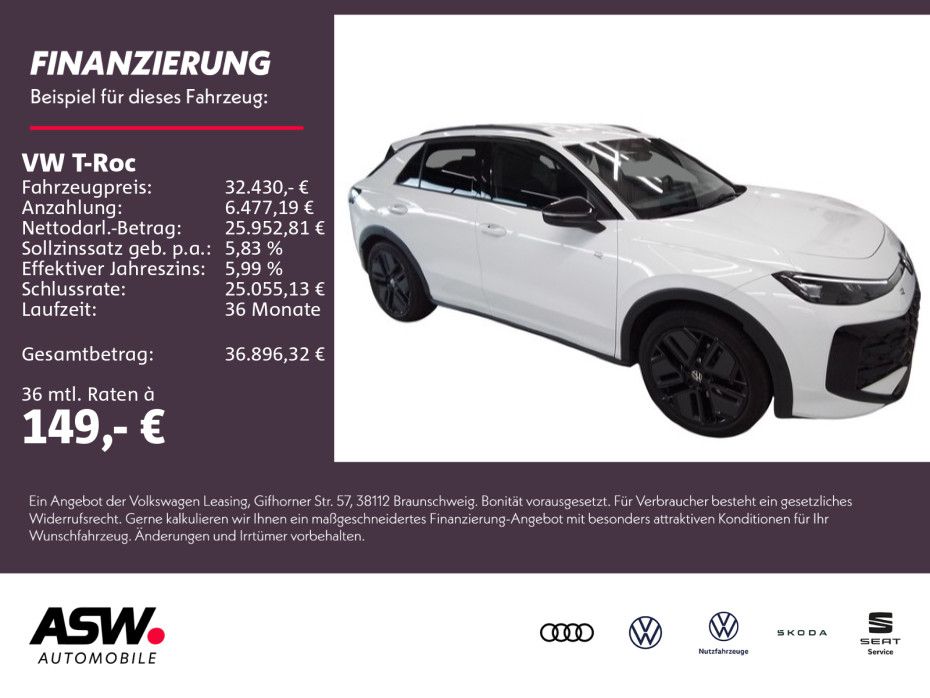 Fahrzeugabbildung Volkswagen T-Roc R-Line 1.5 eTSI LED 360° H&K SHZ ACC PDC