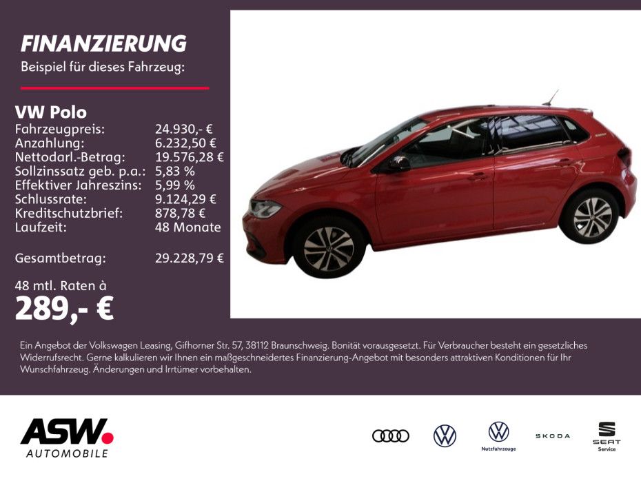 Volkswagen Polo Energy 1.0 TSI DSG LED Navi RFK ACC PDC SHZ
