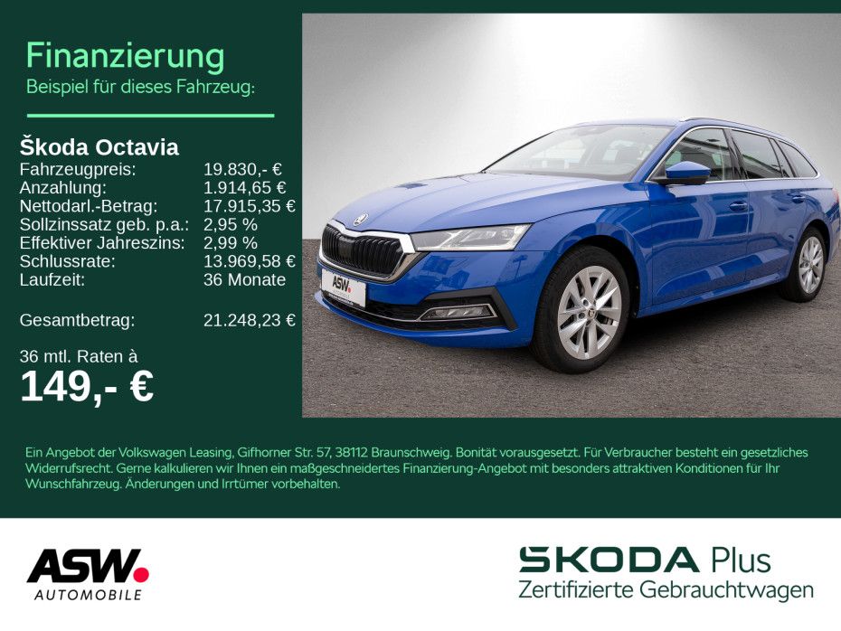 SKODA Octavia Combi Style 2.0TDI LED ACC AHK STDHZ HUD