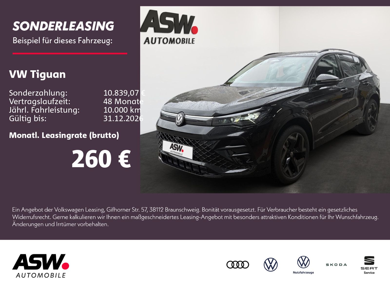 Fahrzeugabbildung Volkswagen Tiguan Life 1,5 l eTSI 150 PS DSG
