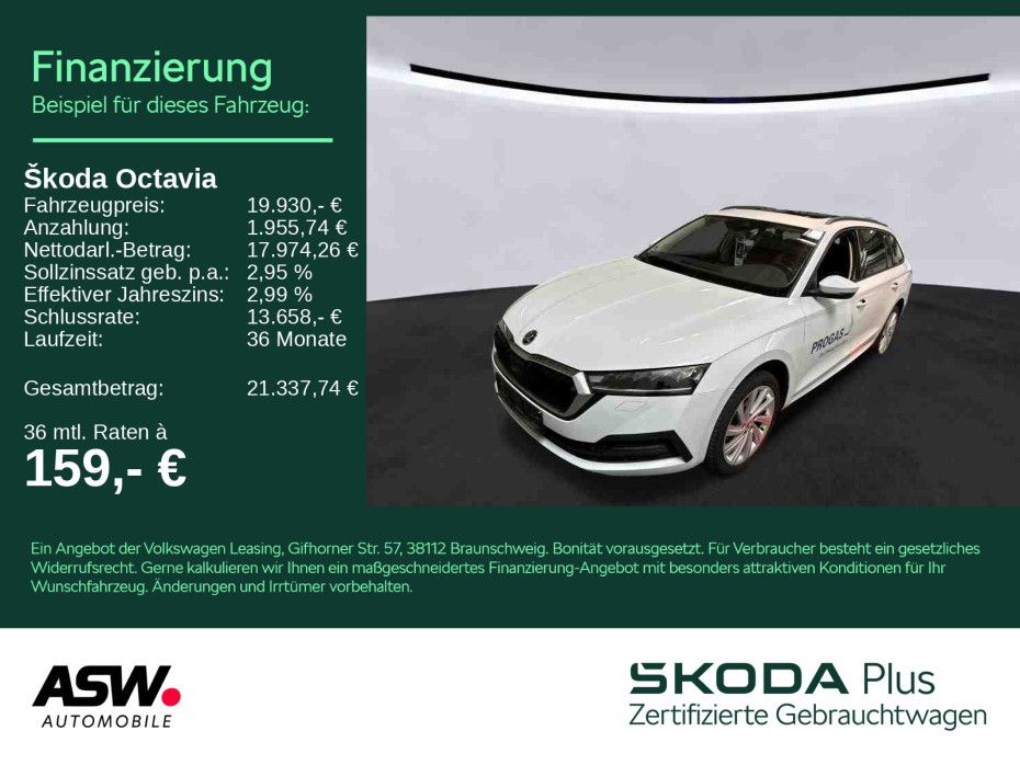 SKODA Octavia Ambition 2.0 TDI LED Navi AHK PANO SHZ