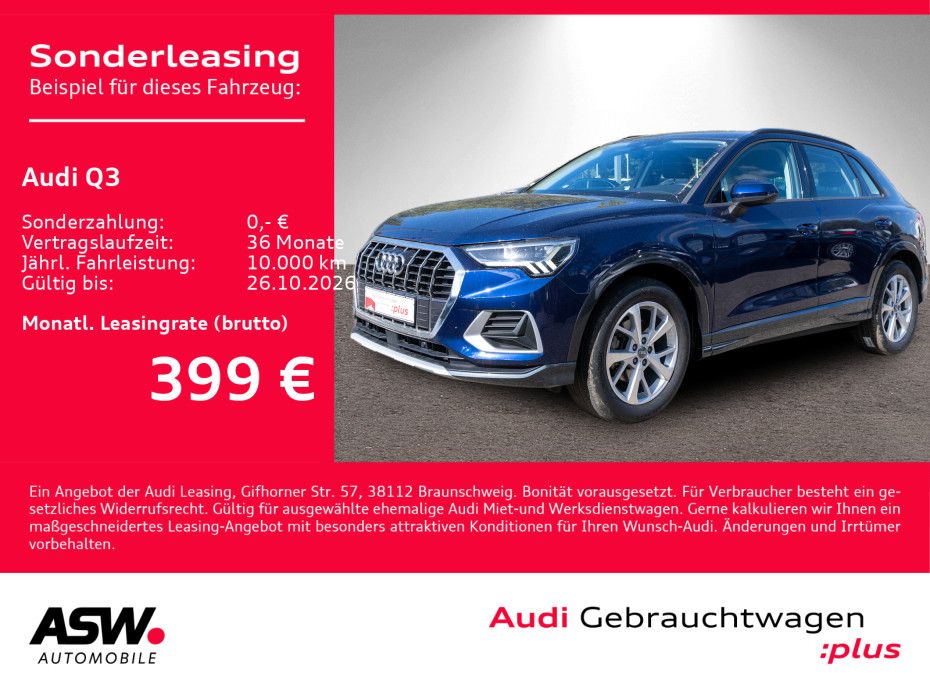 Fahrzeugabbildung Audi Q3 SUV advanced 35 TFSI Stronic LED Navi RFK AHK