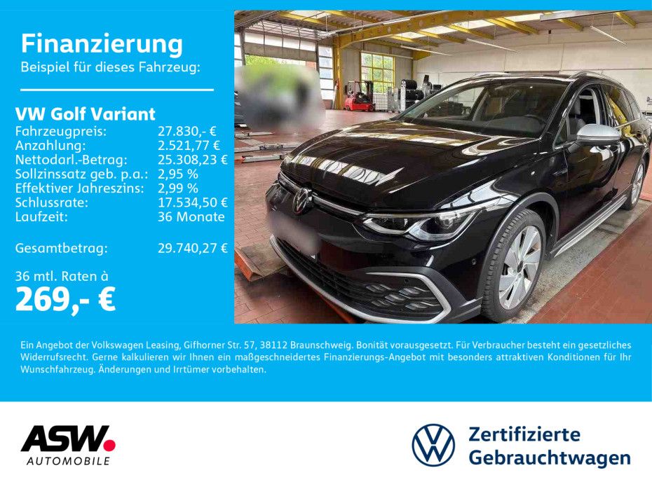 Fahrzeugabbildung Volkswagen Golf Variant 4 Motion 2.0 TDI PANO AHK STDHZ SHZ