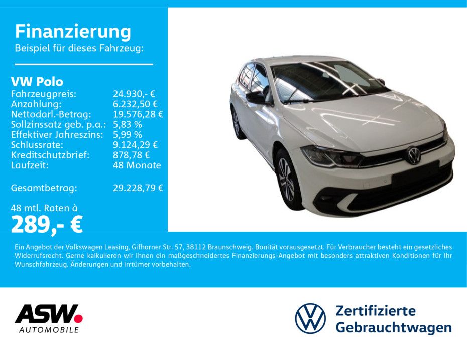 Volkswagen Polo Energy 1.0 TSI DSG LED Navi RFK SHZ PDC