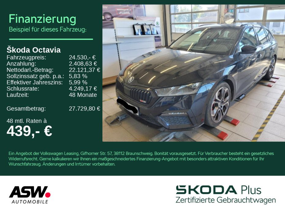SKODA Octavia RS First Edition 2.0 TSI PANO HUD CANTON