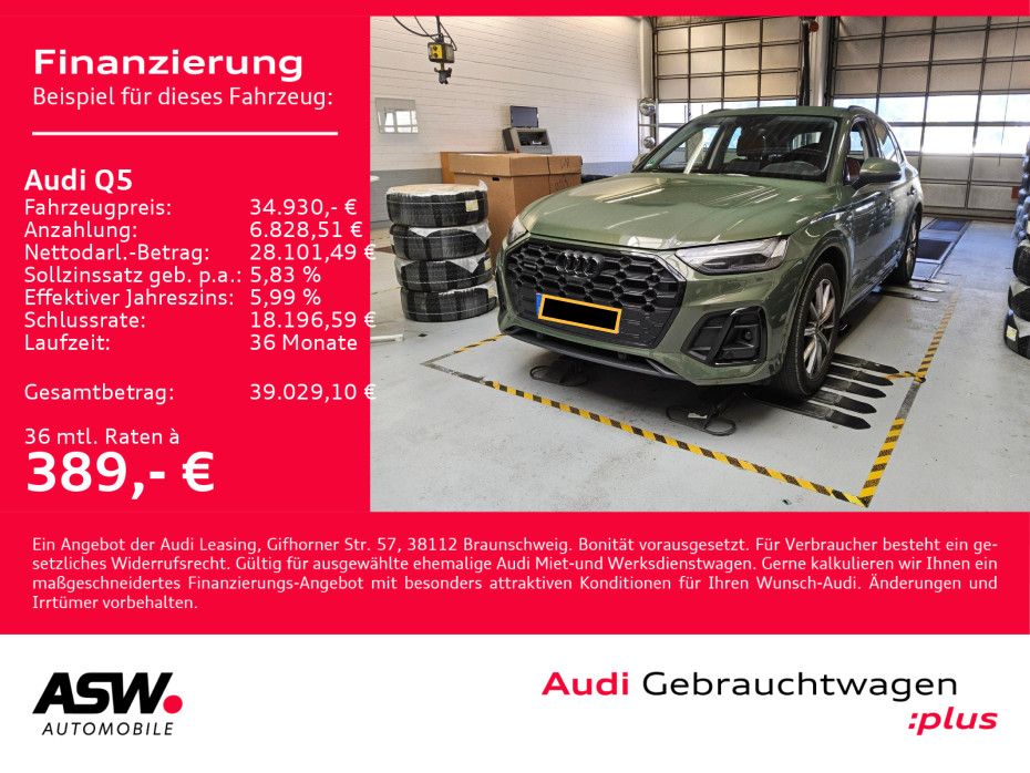 Fahrzeugabbildung Audi Q5 S line 55TFSI e quattro NAVI MATRIX B&O AHK V