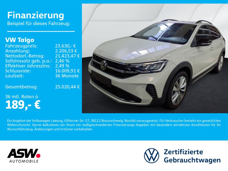 Volkswagen Taigo Energy 1.0TSI DSG LED Navi RFK ACC SHZ PDC