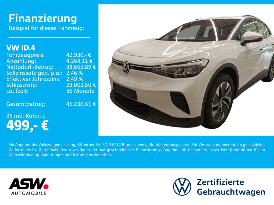 Volkswagen ID.4 Pro LED Navi WÄPU 360° RFK PDC SHZ AHK