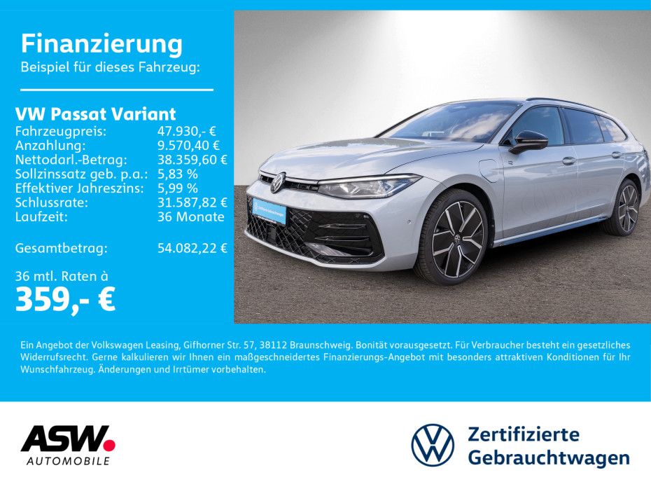 Fahrzeugabbildung Volkswagen Passat Variant R-Line 1.5 TSI eHybrid DSG PANO