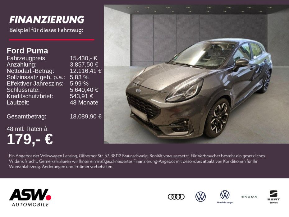 Ford Puma ST-Line X 1.0 EcoBoost NAVI LED ACC AHK