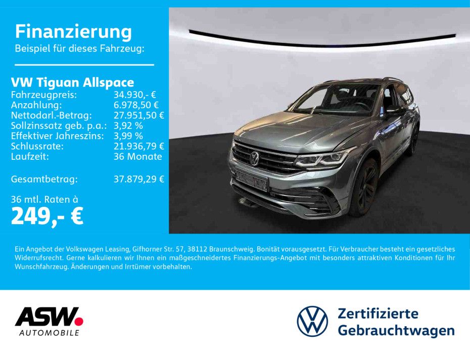 Volkswagen Tiguan Allspace R-Line LED AHK 7Sitze 360° HUD