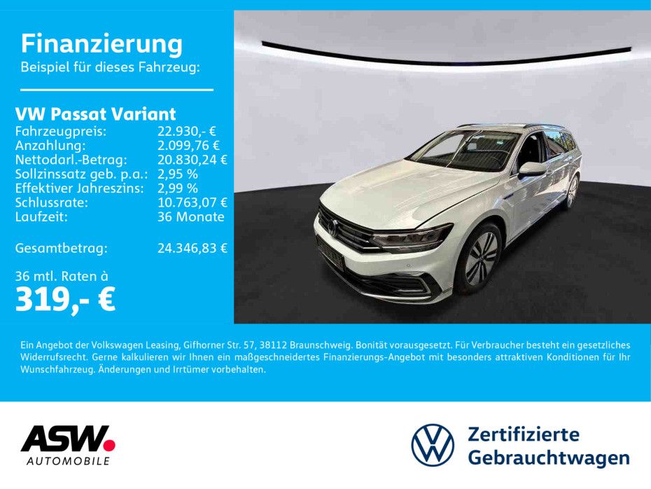 Volkswagen Passat Variant 1.4 lTSI eHybrid LED RFK ACC SHZ