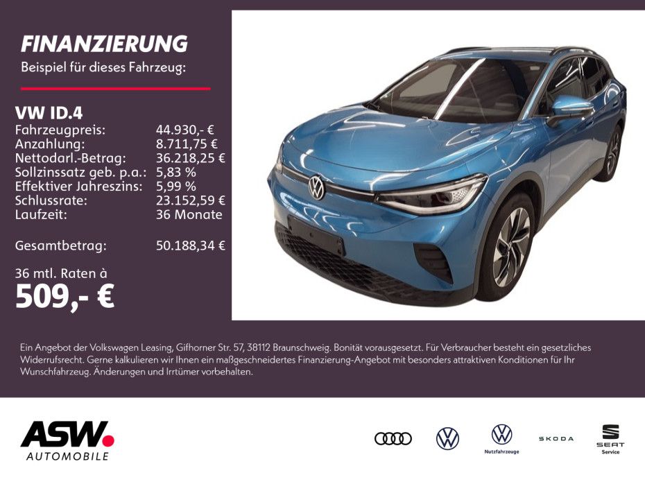 Volkswagen ID.4 Pro 4Motion electric AHK HUD WÄPU H&K SHZ