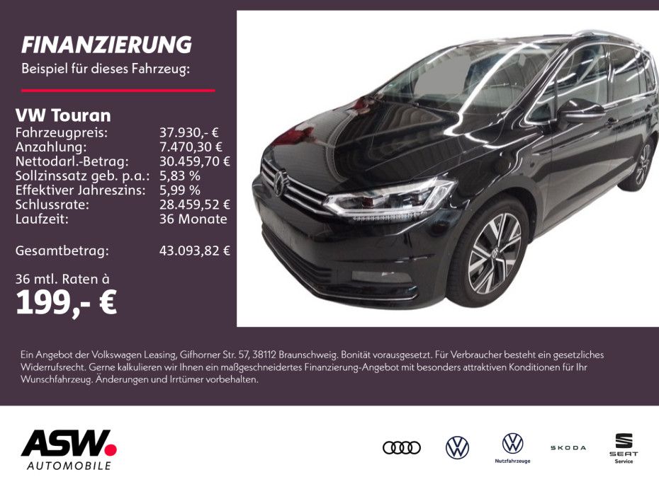 Volkswagen Touran Highline 2.0TDI AHK PANO STDHZ 7Sitze RFK