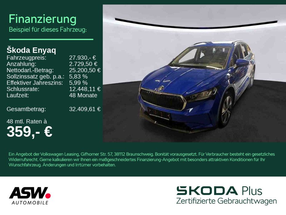 SKODA Enyaq iV 60 LOFT LED Navi RFK ACC PDC