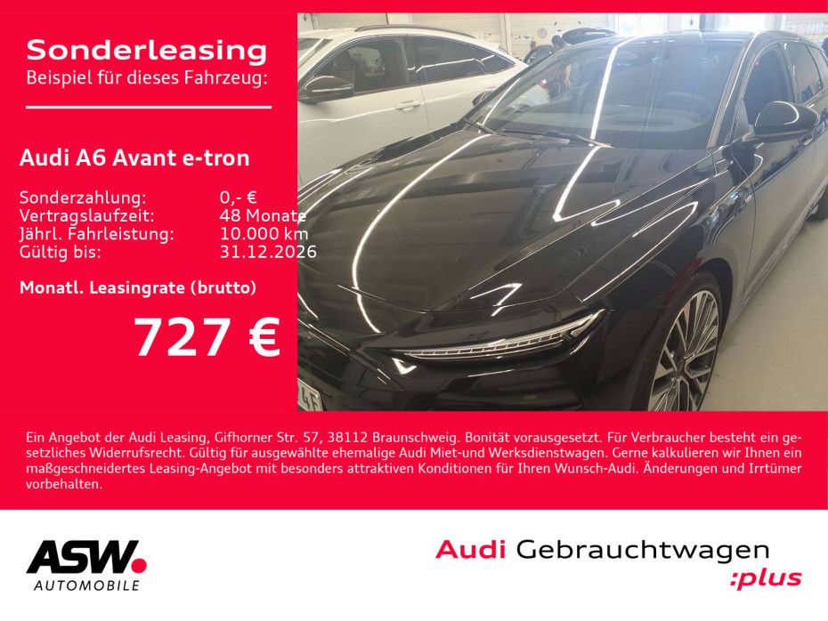 Fahrzeugabbildung Audi A6 Avant e-tron S line NAVI MATRIX PANO B&O HUD