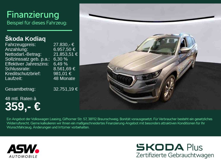 SKODA Kodiaq Tour 2.0TDI 4x4 LED Navi AHK 360° SHZ ACC