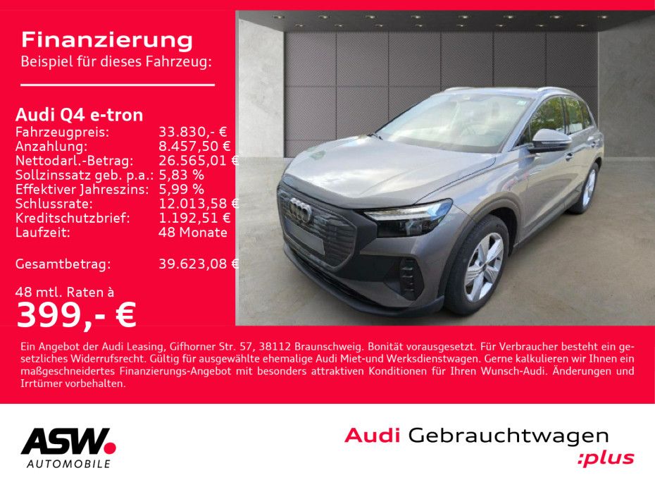 Fahrzeugabbildung Audi Q4 45 e-tron quattro LED ACC AHK RFK PDC