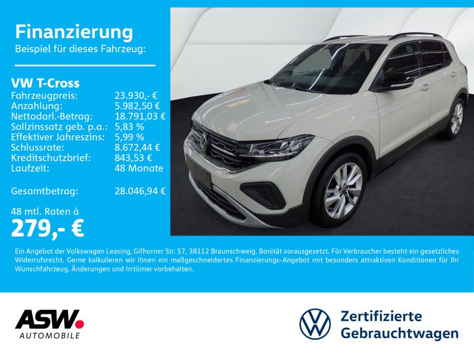 Volkswagen T-Cross Energy 1.0TSI LED Navi AHK RFK ACC SHZ