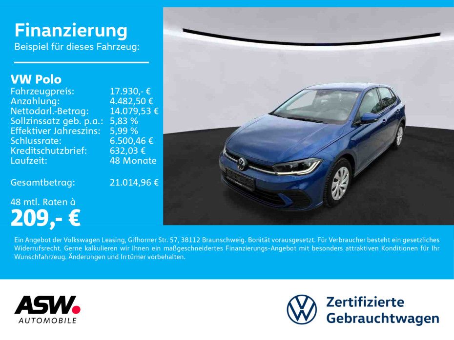 Volkswagen Polo Life 1.0 TSI DSG LED Navi ACC RFK PDC SHZ
