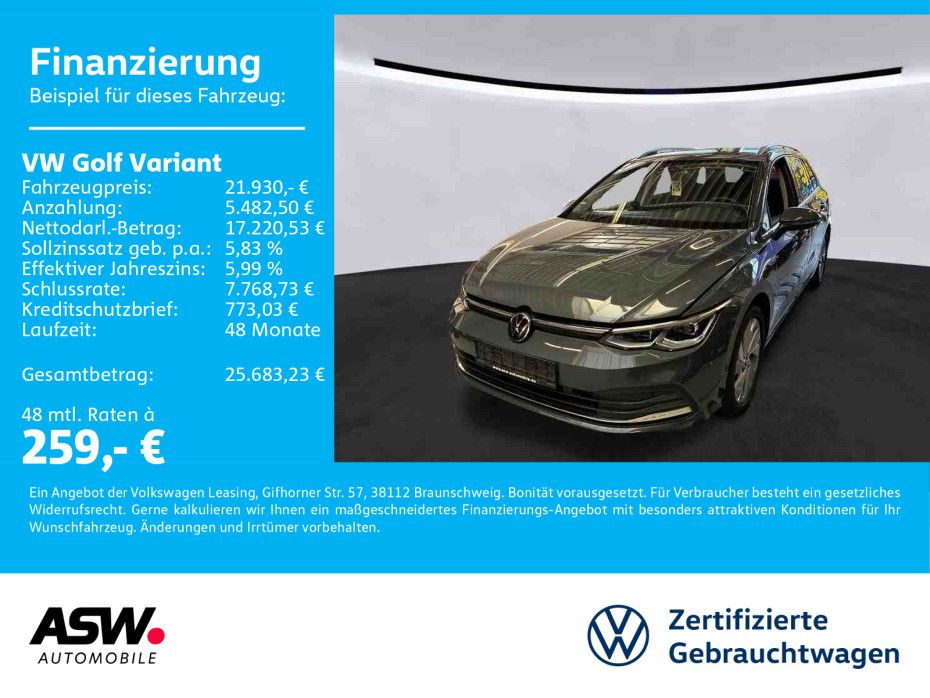 Volkswagen Golf Variant Style 2.0 TDI LED Navi ACC RFK AHK